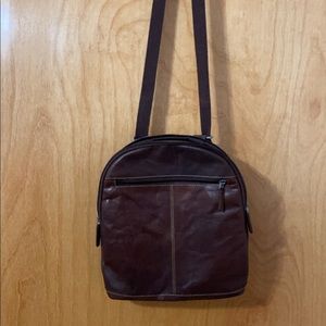 Jack George’s leather backpack
